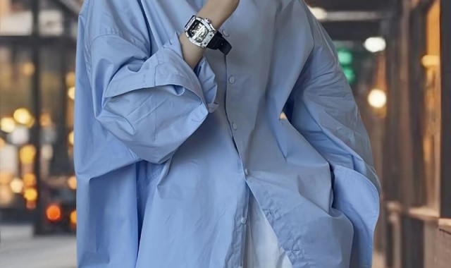 满大街的白衬衫太无聊，天空蓝衬衫才时髦