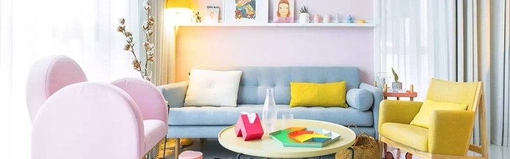 为了孩子，她放弃了北欧性冷淡风把家打造成马卡龙色的“糖果屋”， 每一样物件都美到你想顺走