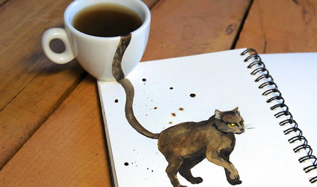 咖啡的另类创意，让猫咪来作伴