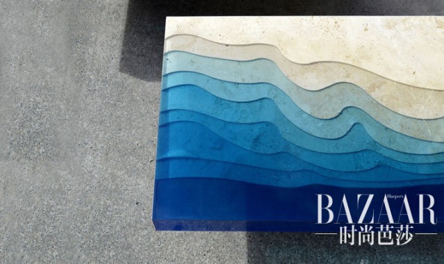 把大海河流镶嵌在饭桌上，这也许是你见过最美的桌子