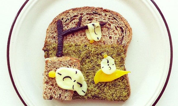 挪威艺术家Ida Skivenes的吐司版世界名画