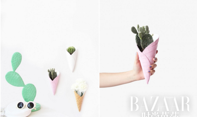 想让居室变温馨？DIY个可爱的蛋卷花盆吧