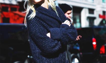 针织开衫够大够厚才时髦，穿上了整个冬季都不想脱下来!
