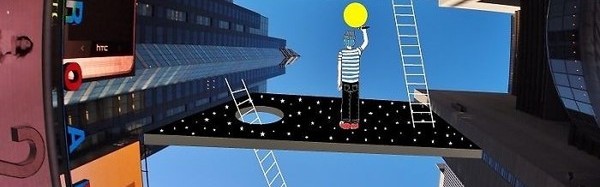 奇思妙想 ｜ 在楼宇之间的天空画画