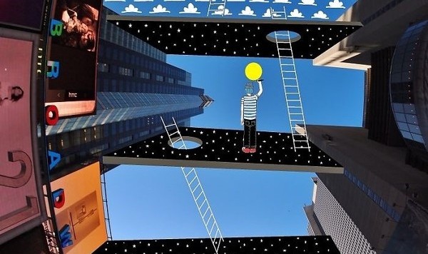 奇思妙想 ｜ 在楼宇之间的天空画画