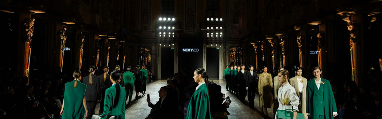 NEXY.CO奈蔻2024秋冬新品发布秀智美亮相米兰王宫