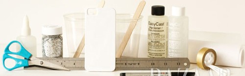 静止的时间，手工制作压花手机保护壳