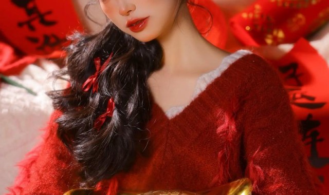 穿上这抹“新年红”，过年的氛围瞬间就来了～
