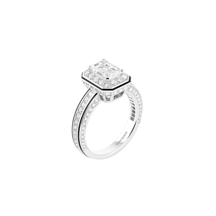 Boucheron宝诗龙Histoire de Style Art Déco高级珠宝系列NOEUD DIAMANTS戒指-2