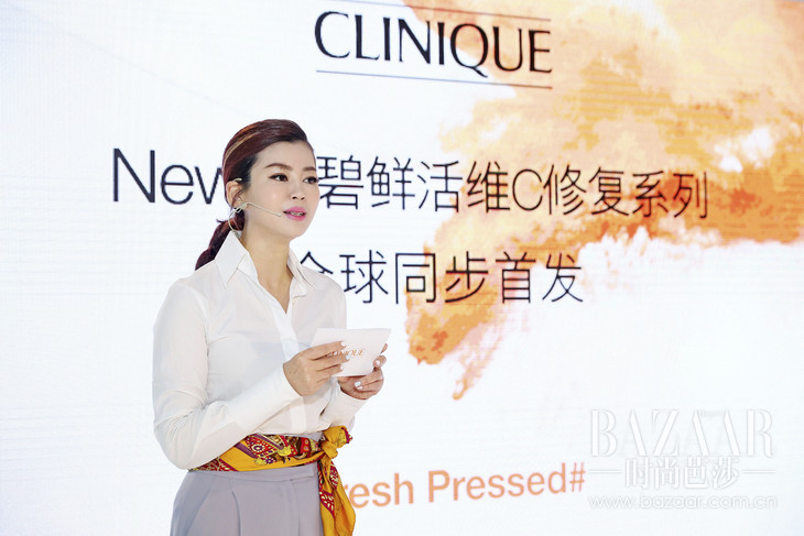 倩碧品牌总经理汤致俊致欢迎词