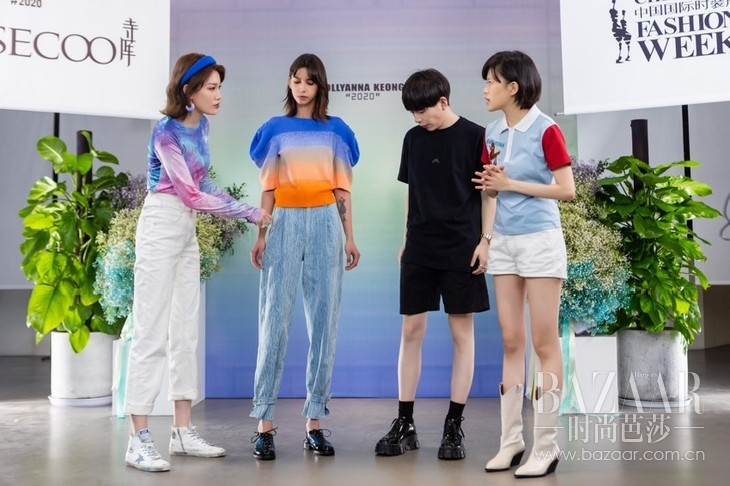 设计师姜悦音、时尚博主布鲁士、时尚买手Cici共同讲解新品