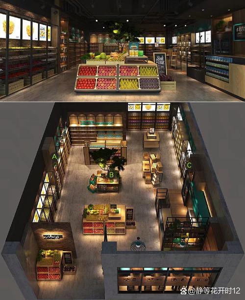 水果蔬菜店装修效果图,法国水果店装修要点：简单明了突出主题