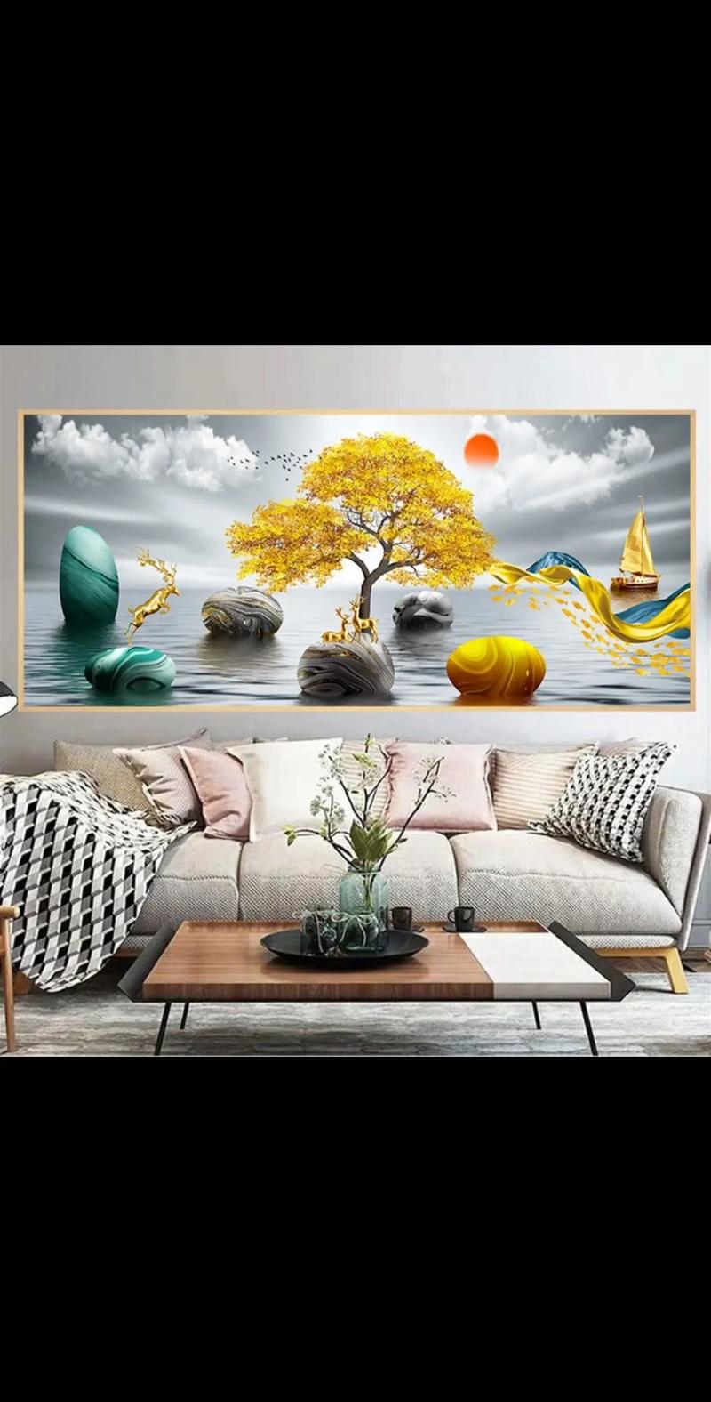 中式客厅装修效果图,中式装修客厅挂画注意事项有哪些?