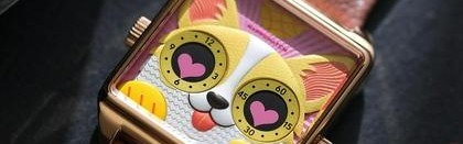 粉红 Wink 甜蜜发射 Happie Watch 小怪兽腕表七夕限量版粉红柯基 Candi 限时开售