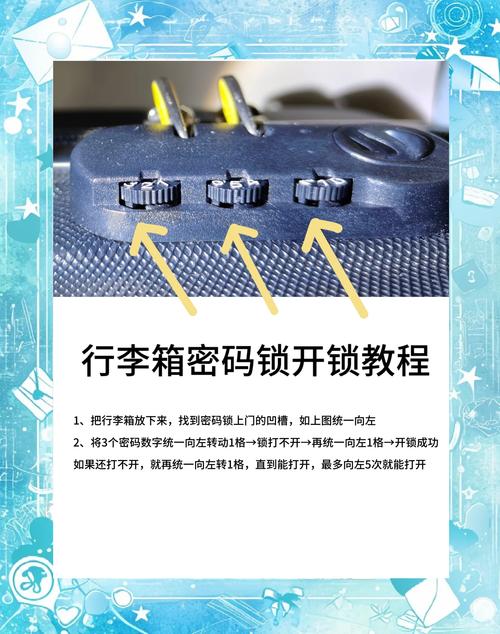 皮箱锁密码忘了怎么办,密码锁忘了怎么开?